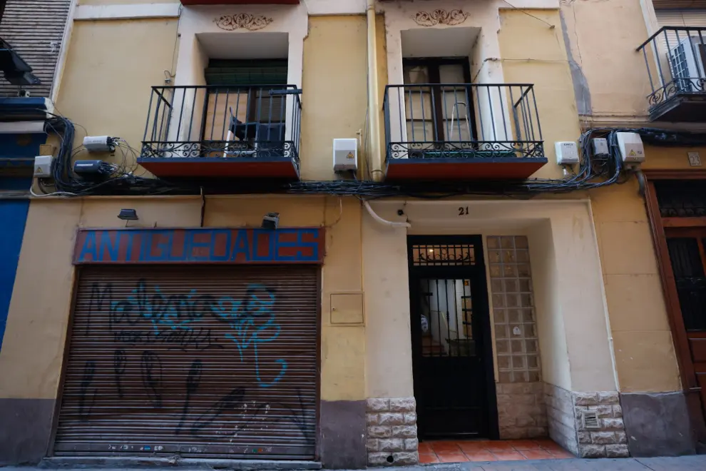 Desalojo de un edificio de la calle de San Pablo de Zaragoza