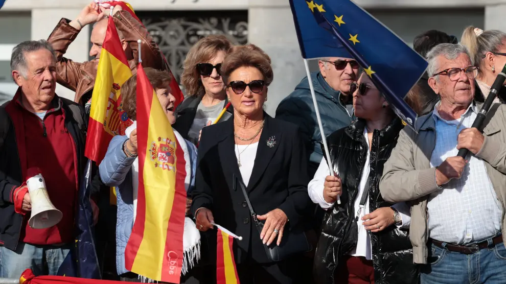 Manifestación contra la amnistía en Madrid