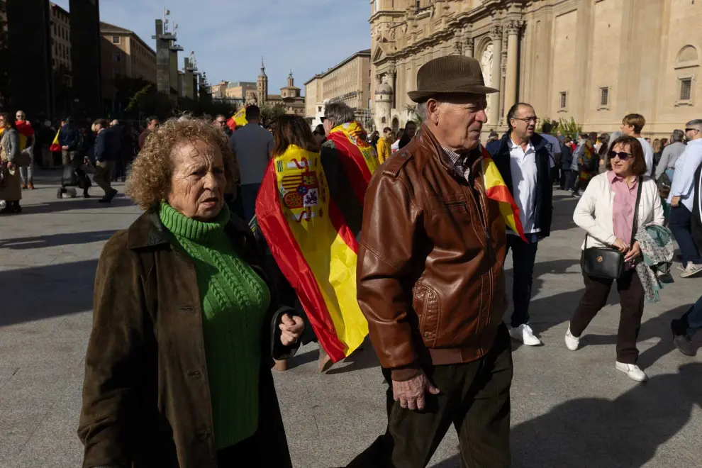 Manifestación Zaragoza contra la amnistía