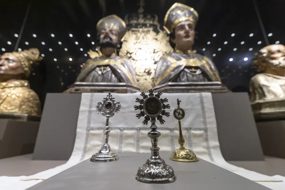 Exposición de reliquias en el Museo Diocesano de Zaragoza
