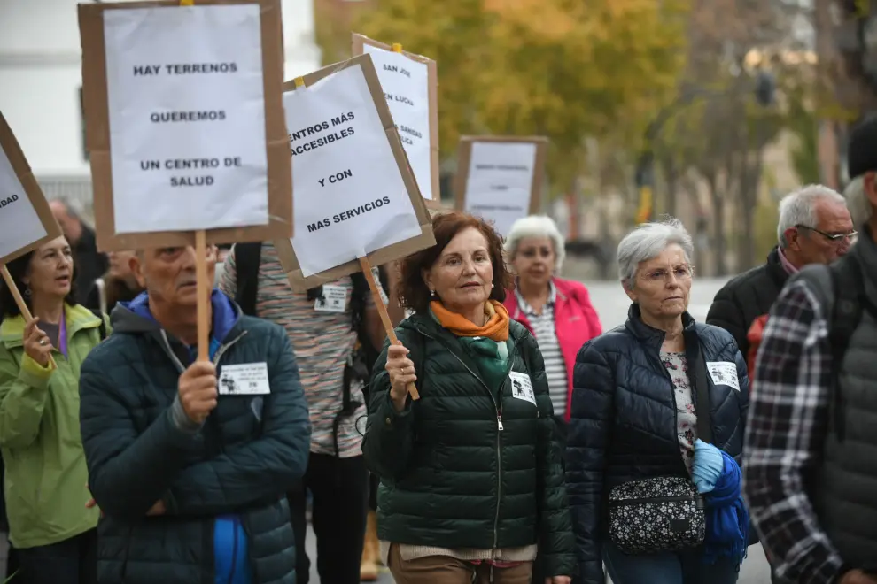 Marcha por un nuevo centro de salud en el barrio San José de Zaragoza