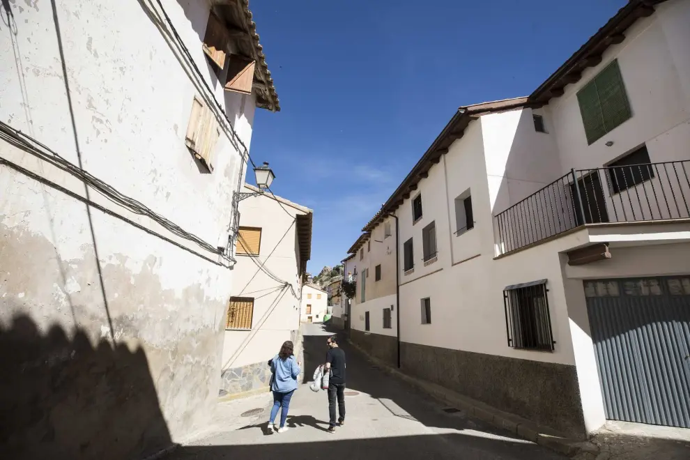 Calles de Valacloche, en Teruel