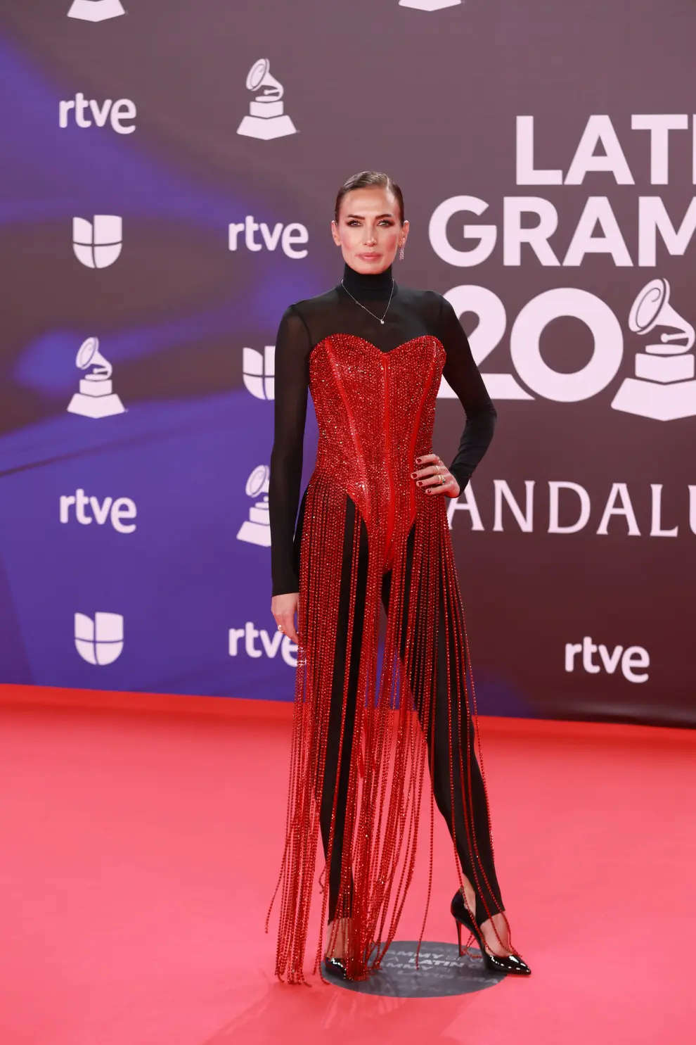 Nieves Álvarez en los Grammy Latino