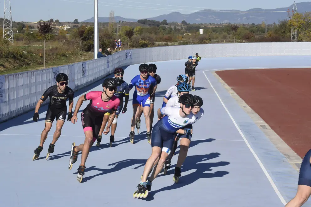 Inauguración oficial de la pista de patinaje de Huesca.