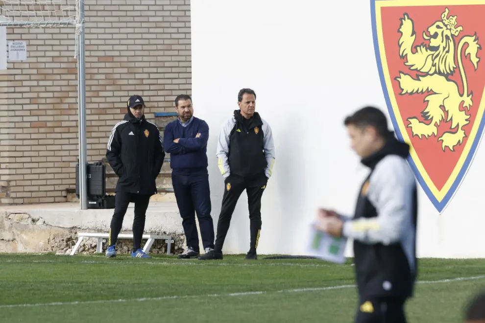 Primera sesión de trabajo de Julio Velázquez en el Real Zaragoza.