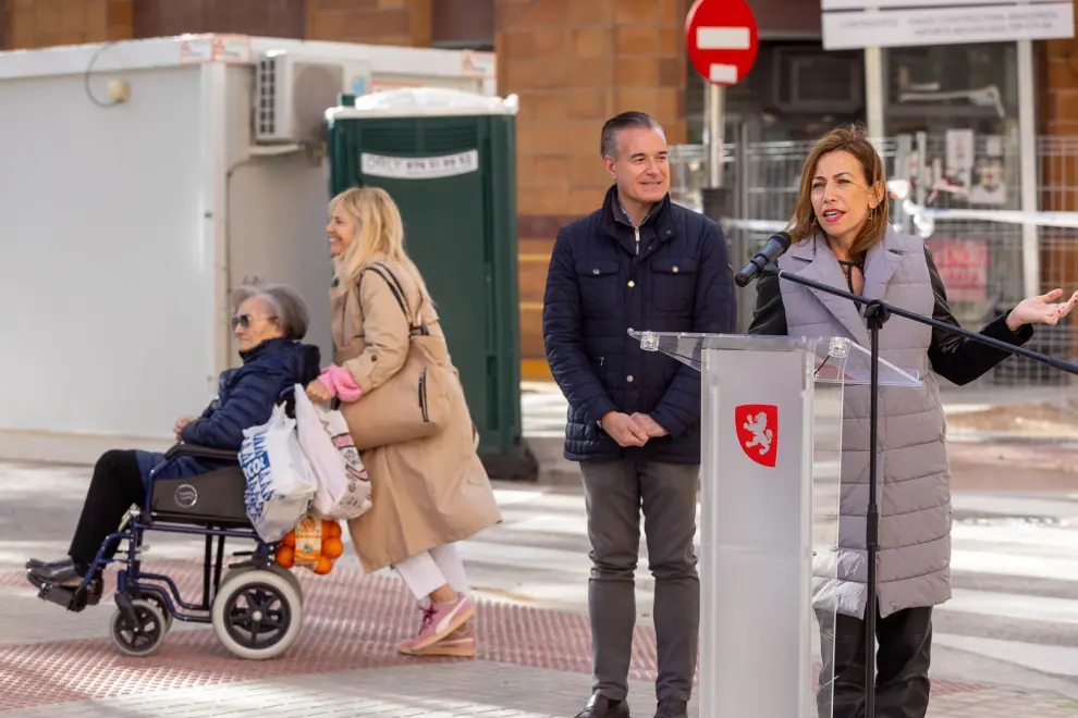 Obras de renovación integral de la calle de Belchite de Zaragoza