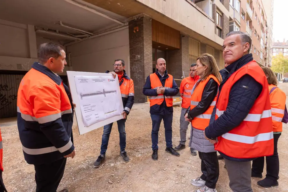 Obras de renovación integral de la calle de Belchite de Zaragoza