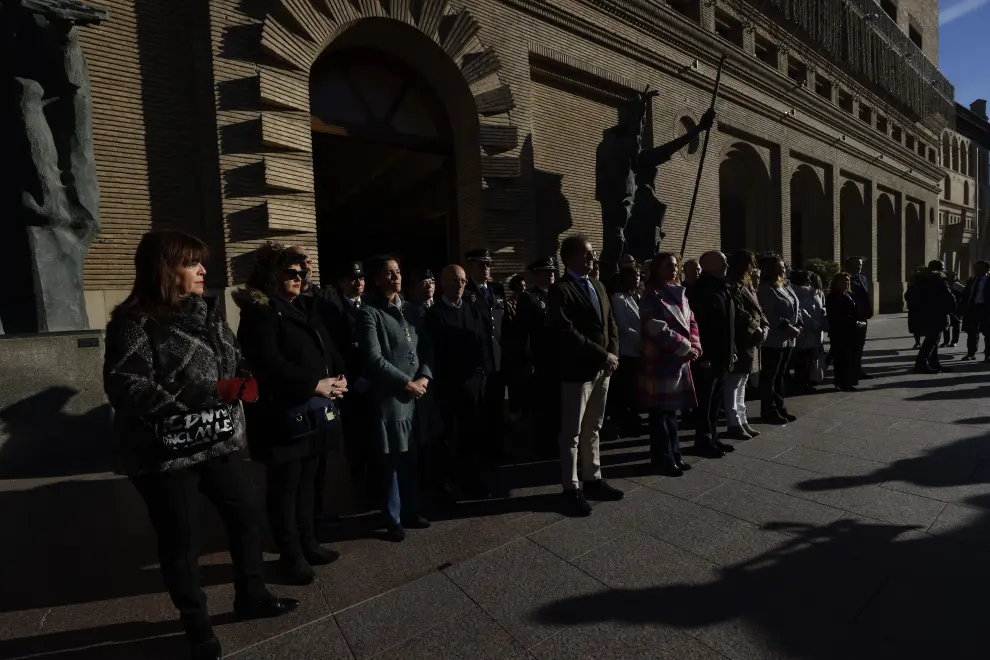Acto en el Ayuntamiento de Zaragoza por el Día Internacional para la Eliminación de la Violencia contra las Mujeres