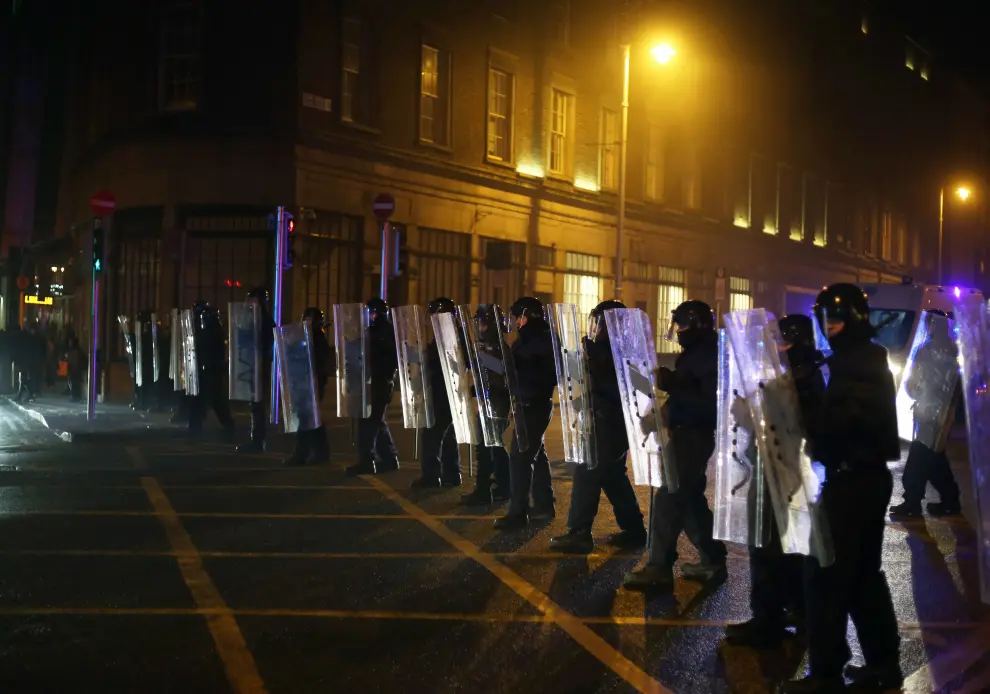Protestas tras el apuñalamiento en Dublín IRELAND ATTACK