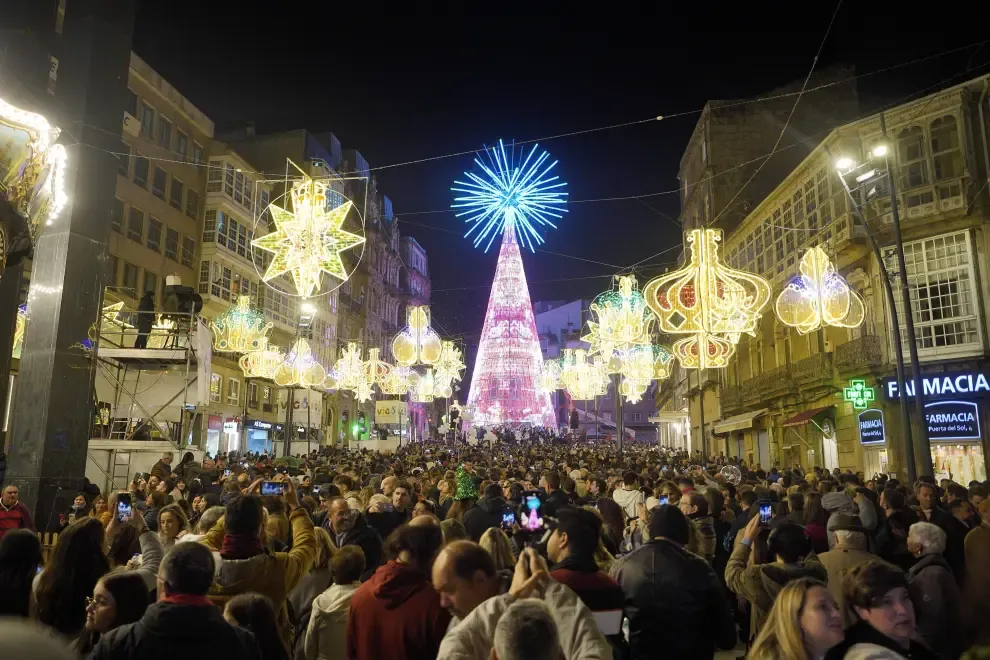 Vigo ha encendido ya las luces de Navidad.
