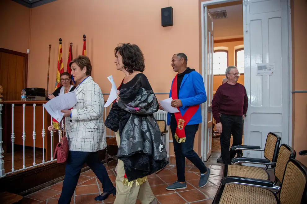 Pilar Marco asume la Alcaldía de Alhama de Aragón, este miércoles.