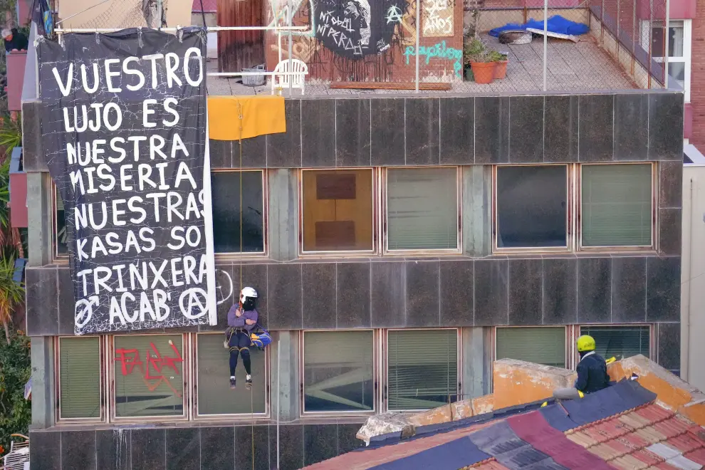 Desalojos de las casas okupa en Barcelona