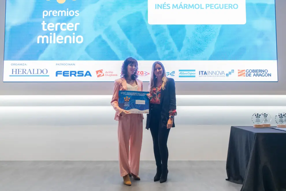 Entrega de los Premios Tercer Milenio 2023, en el Espacio Fersa de Zaragoza