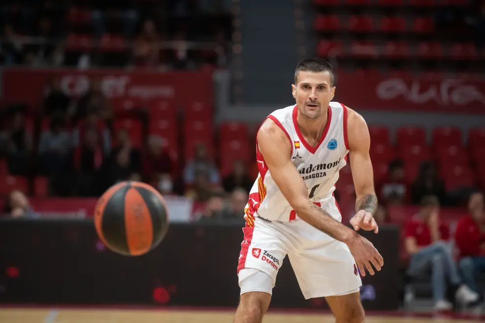 Partido Casademont Zaragoza-Nymburk, de la FIBA Europe Cup, en el pabellón Príncipe Felipe