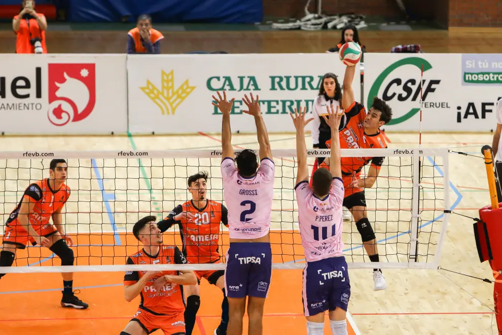 Partido Pamesa Teruel-Léleman Conqueridor Valencia, de la Superliga de voleibol