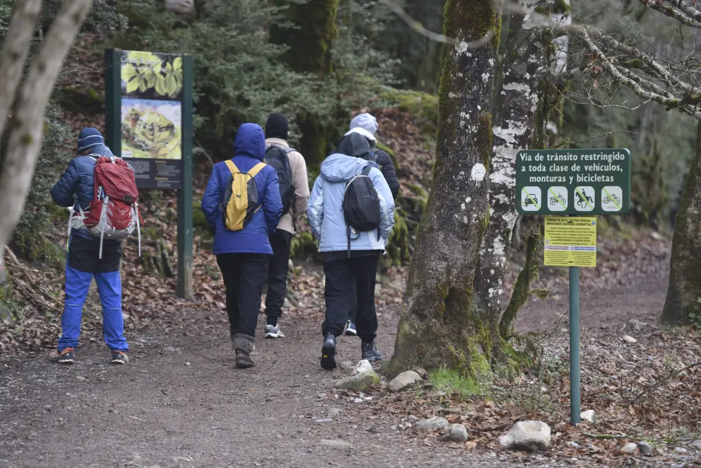 Turistas en el Parque Nacional de Ordesa