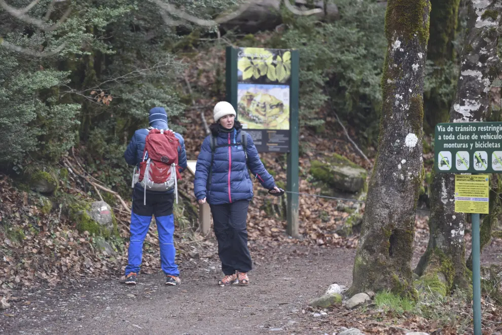 Turistas en el Parque Nacional de Ordesa