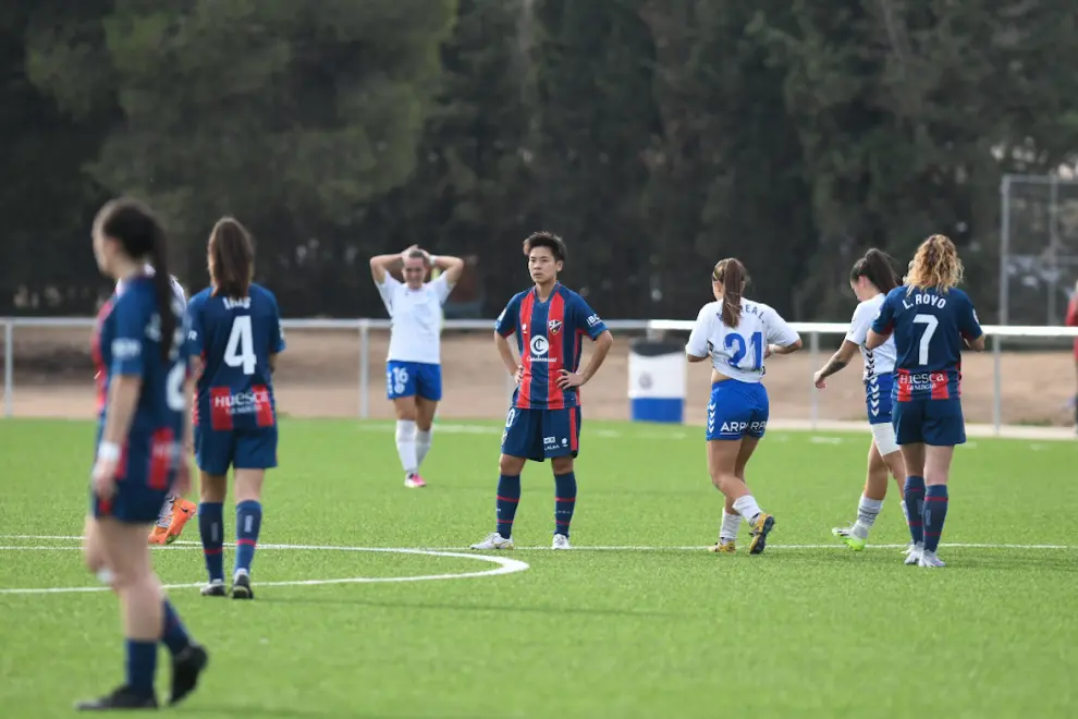 Victoria del Zaragoza CFF ante el Huesca femenino.