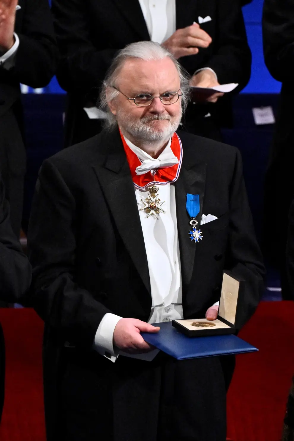 Stockholm (Sweden), 10/12/2023.- A general view during the Nobel Prize 2023 award ceremony at the Concert Hall in Stockholm, Sweden, 10 December 2023. (Suecia, Estocolmo) EFE/EPA/CLAUDIO BRESCIANI SWEDEN OUT
 SWEDEN NOBEL 2023 PRIZE CEREMONY