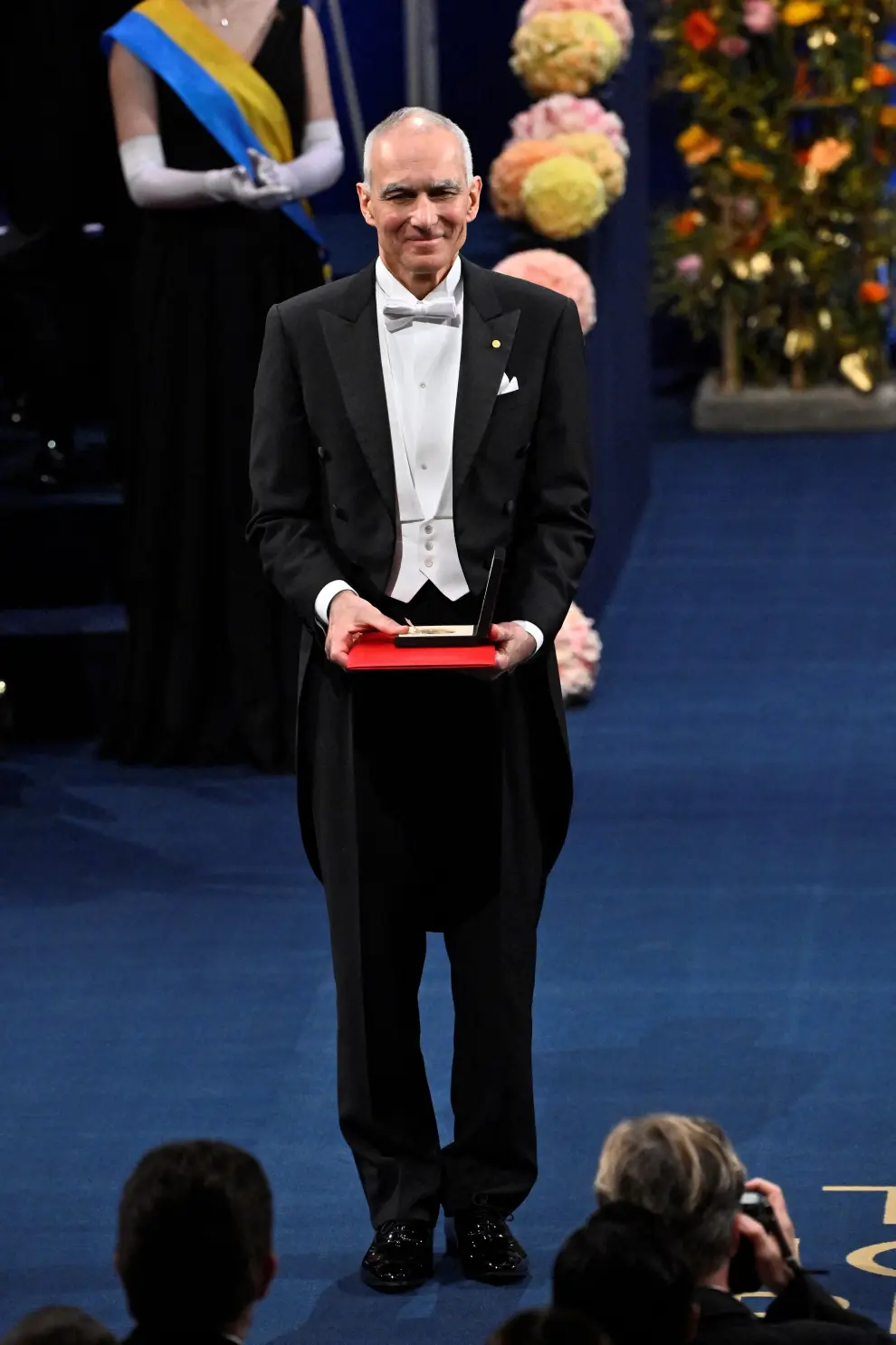 Nobel laureate in chemistry Louis E. Brus at the Nobel Prize ceremony at the Concert Hall in Stockholm, Sweden on December 10, 2023. Claudio Bresciani/TT News Agency/via REUTERS      ATTENTION EDITORS - THIS IMAGE WAS PROVIDED BY A THIRD PARTY. SWEDEN OUT. NO COMMERCIAL OR EDITORIAL SALES IN SWEDEN. [[[REUTERS VOCENTO]]] NOBEL-PRIZE/