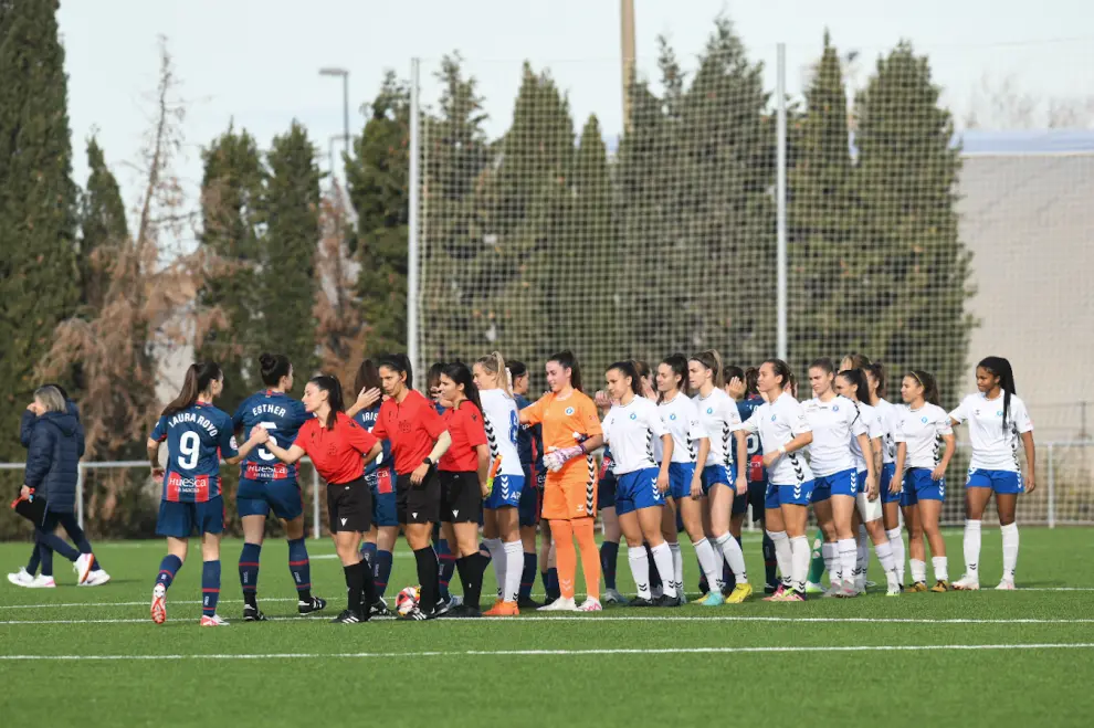 Victoria del Zaragoza CFF ante el Huesca femenino.