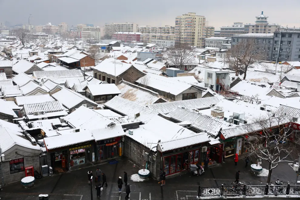 A general view of the city on a snowy day in Beijing, China December 11, 2023. REUTERS/Tingshu Wang [[[REUTERS VOCENTO]]]