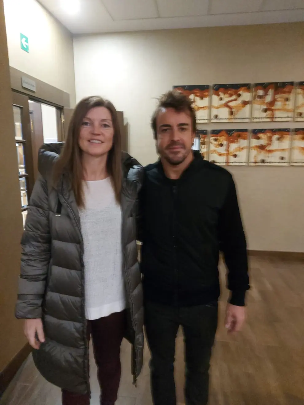La estancia de Fernando Alonso en Alcañiz.