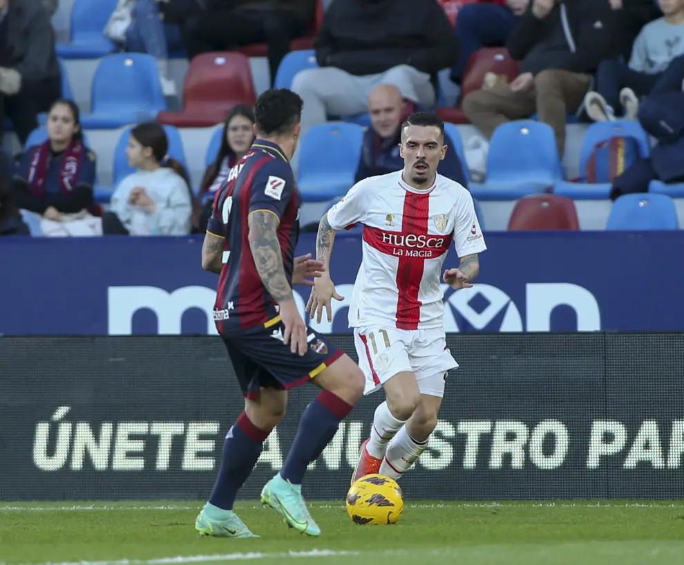 La SD Huesca visita desde las 16.15 al Levante dentro de la 20ª jornada de Segunda División.
