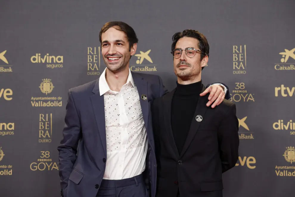 Fernando Moresi Haberman (d) y Sergio Bertran en el Encuentro de Nominados de la 38 edición de los Premios Goya