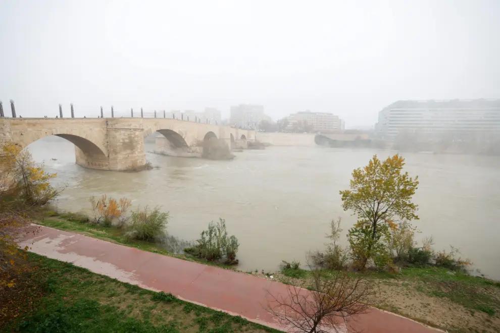 Niebla y frío en Zaragoza