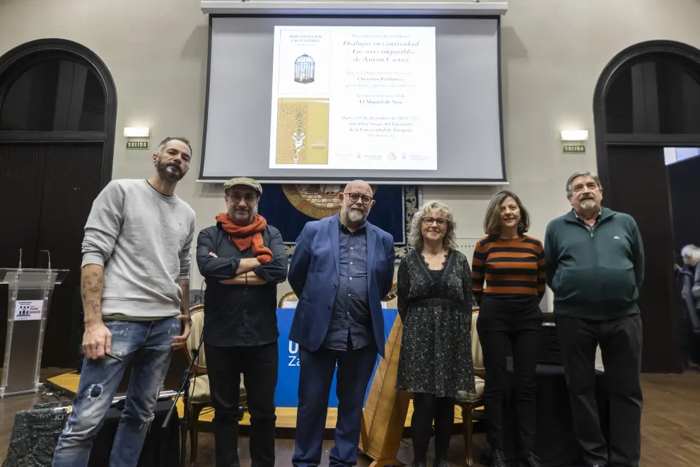 Antón Castro presenta sus dos nuevos libros en la Sala Pilar Sinués del Paraninfo de Zaragoza