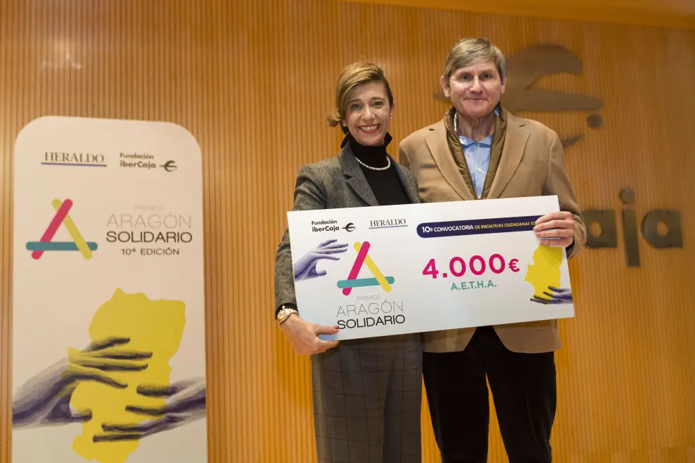 Entrega de los Premios Aragón Solidario 2023 celebrada en el Patio de la Infanta de Ibercaja Zaragoza