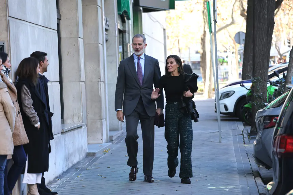 El Rey Felipe y la Reina Letizia llegan al restaurante