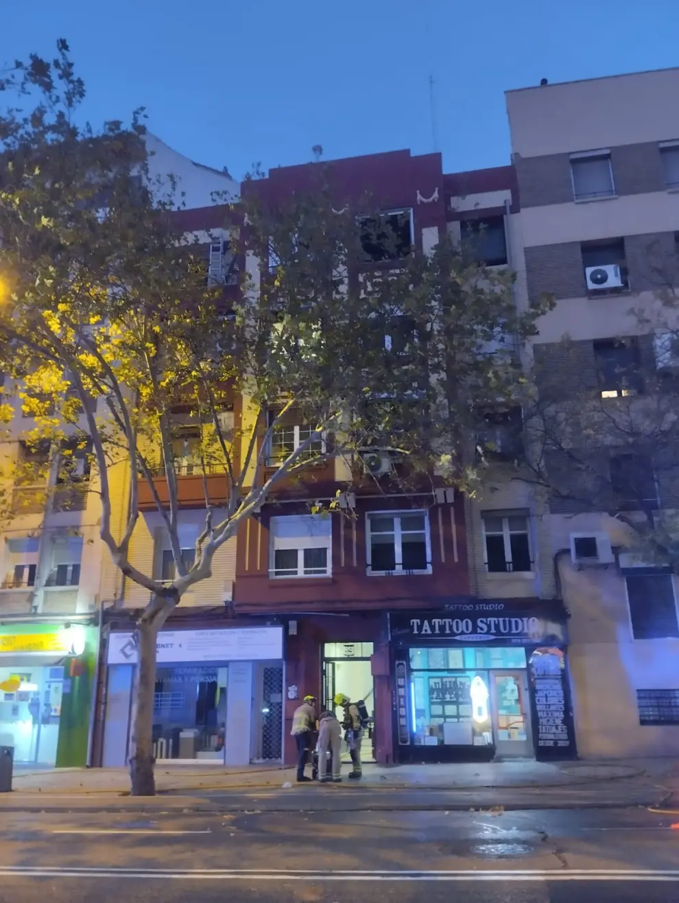 Incendio en la calle Juan Pablo Bonet en Zaragoza