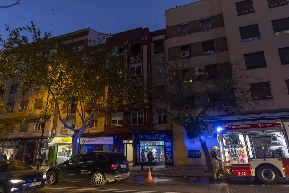 Incendio en la Calle Juan Pablo Bonet de Zaragoza