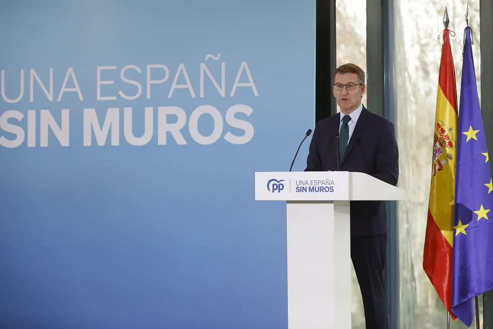Alberto Núñez Feijóo ofrece un balance del año 2023 del Partido Popular