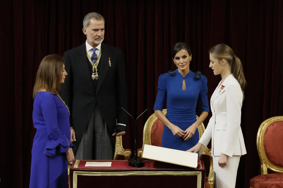 La princesa Leonor jura la Constitución en el Congreso de los Diputados
