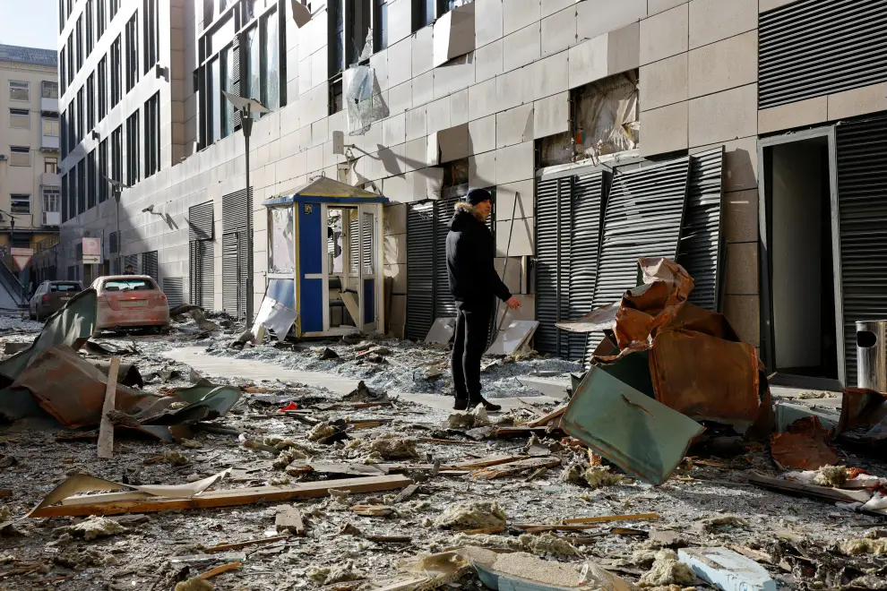 Destrozos en varias zonas de Ucrania por ataques rusos