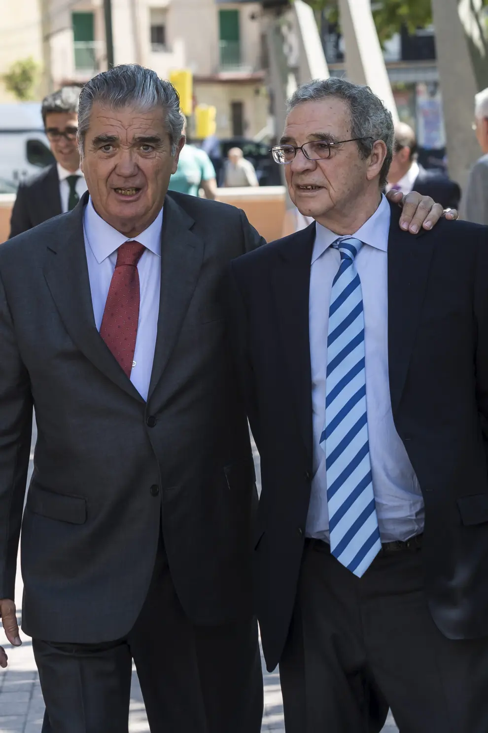 Alfonso Solans  y César Alierta.