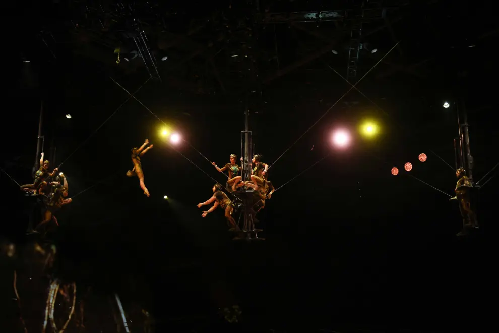 Espectáculo 'Ovo' del Circo del Sol en el pabellón Príncipe Felipe de Zaragoza