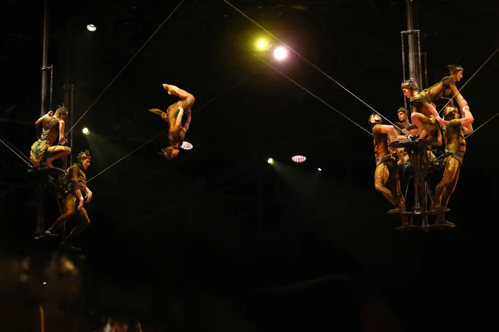 Espectáculo 'Ovo' del Circo del Sol en el pabellón Príncipe Felipe de Zaragoza