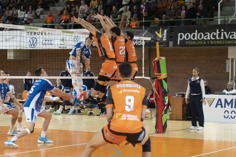 Partido Pamesa Teruel Voleibol-Akaa, ida de cuartos de final de la Challenge Cup