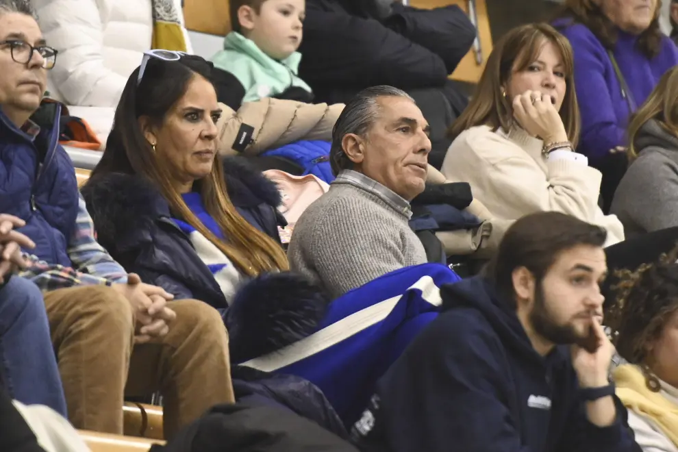 El seleccionador, Sergio Scariolo, ha acudido al partido disputado en el Palacio de los Deportes para ver a su hijo Alessandro.