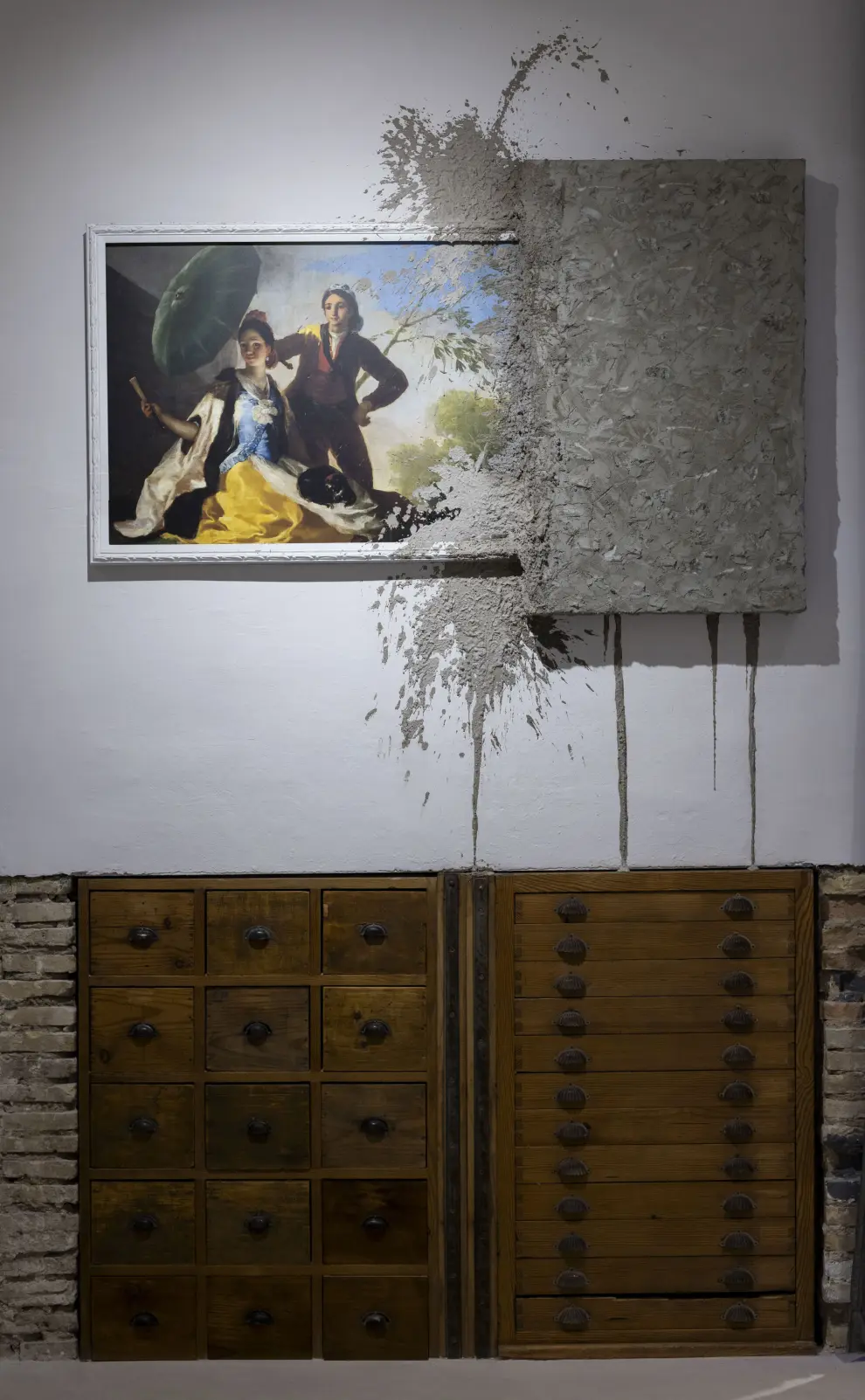 Detalles de la tienda de Nacho Lamar: un homenaje a Goya.