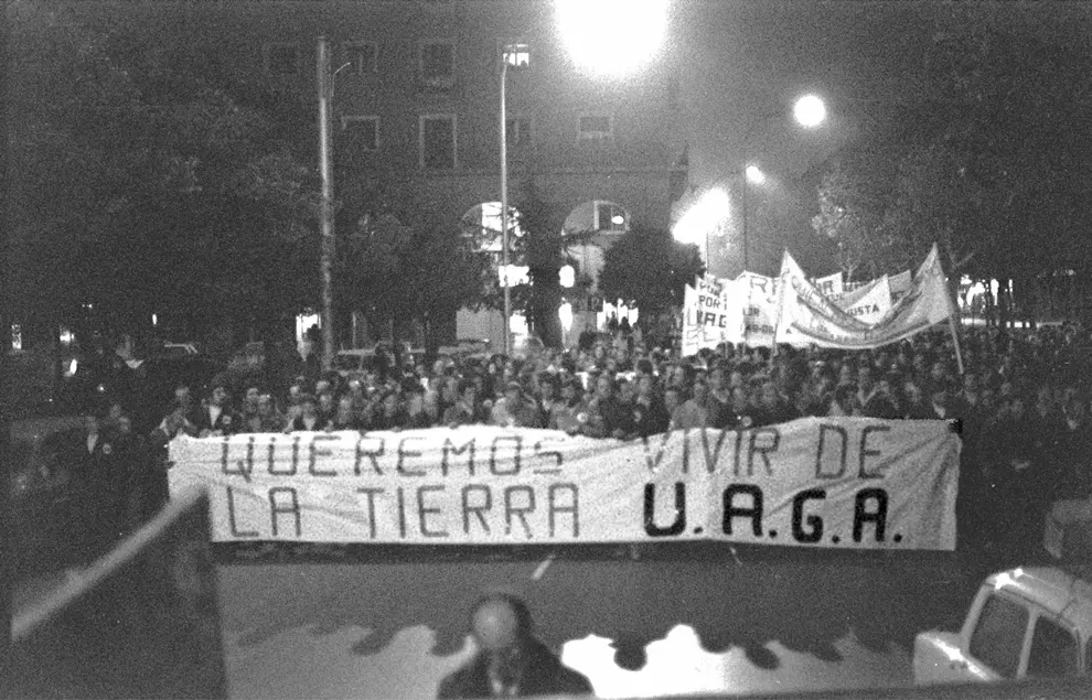 Movilizaciones contra el trasvase en Valencia en 2002.