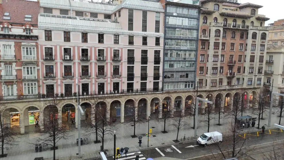 Fotos de nieve en Zaragoza 19 enero de 2024