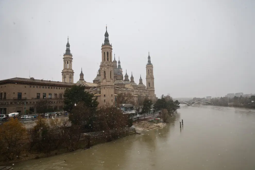 Viernes, 19 de enero de 2024: nevada en Zaragoza