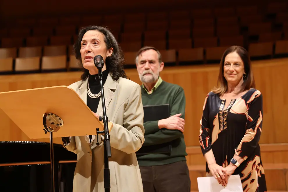 La Sociedad Filarmónica de Zaragoza reconoció la formación que desarrollan los Centros de Música Santa María desde hace 50 años.