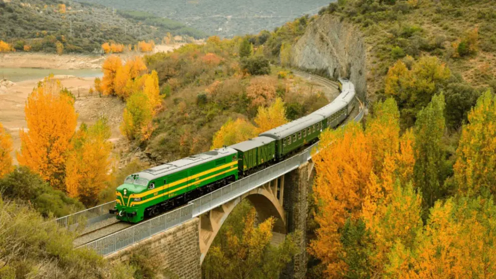 Este tren turístico de Aragón es único en el mundo