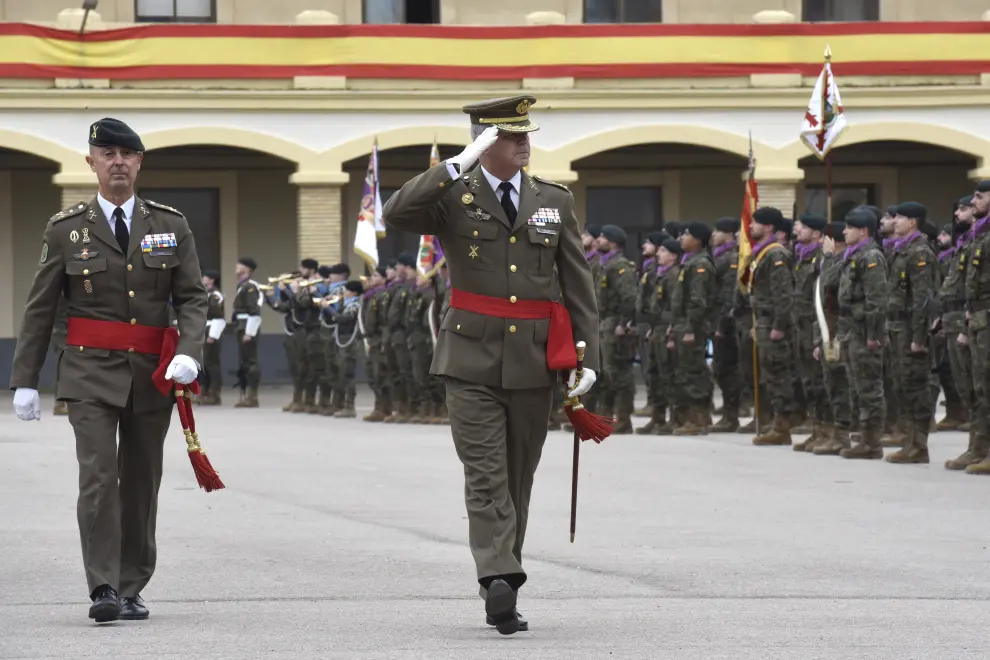 Celebración de la División Castillejos en el acuartelamiento Sancho Ramírez de Huesca.